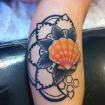 фото тату раковина от 07.10.2017 №025 - tattoo shell - tatufoto.com