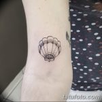 фото тату раковина от 07.10.2017 №028 - tattoo shell - tatufoto.com