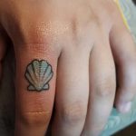 фото тату раковина от 07.10.2017 №029 - tattoo shell - tatufoto.com