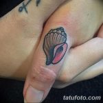 фото тату раковина от 07.10.2017 №031 - tattoo shell - tatufoto.com