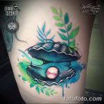 фото тату раковина от 07.10.2017 №040 - tattoo shell - tatufoto.com