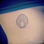 фото тату раковина от 07.10.2017 №049 - tattoo shell - tatufoto.com