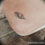фото тату раковина от 07.10.2017 №064 - tattoo shell - tatufoto.com