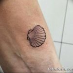 фото тату раковина от 07.10.2017 №068 - tattoo shell - tatufoto.com