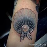 фото тату раковина от 07.10.2017 №078 - tattoo shell - tatufoto.com
