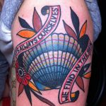 фото тату раковина от 07.10.2017 №123 - tattoo shell - tatufoto.com
