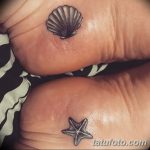 фото тату раковина от 07.10.2017 №160 - tattoo shell - tatufoto.com