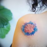 фото тату раковина от 07.10.2017 №192 - tattoo shell - tatufoto.com