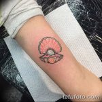 фото тату раковина от 07.10.2017 №202 - tattoo shell - tatufoto.com