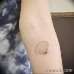 фото тату раковина от 07.10.2017 №205 - tattoo shell - tatufoto.com