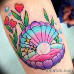 фото тату раковина от 07.10.2017 №210 - tattoo shell - tatufoto.com