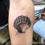 фото тату раковина от 07.10.2017 №212 - tattoo shell - tatufoto.com