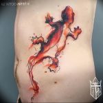 фото тату саламандра от 07.10.2017 №023 - tattoo salamander - tatufoto.com