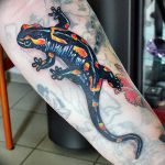 фото тату саламандра от 07.10.2017 №103 - tattoo salamander - tatufoto.com