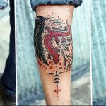 фото тату саламандра от 07.10.2017 №109 - tattoo salamander - tatufoto.com