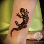 фото тату саламандра от 07.10.2017 №134 - tattoo salamander - tatufoto.com