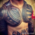 фото тату самоа от 10.10.2017 №070 - Samoan tattoo - tatufoto.com