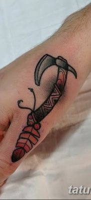 фото тату томагавк от 21.10.2017 №019 — tomahawk tattoo — tatufoto.com
