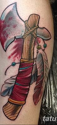 фото тату томагавк от 21.10.2017 №040 — tomahawk tattoo — tatufoto.com