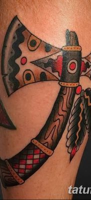 фото тату томагавк от 21.10.2017 №064 — tomahawk tattoo — tatufoto.com