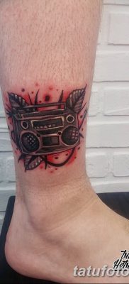 фото татуировка динамик и магнитофон от 11.10.2017 №030 — tattoo speaker — tatufoto.com