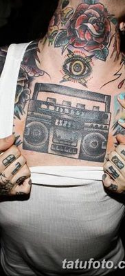 фото татуировка динамик и магнитофон от 11.10.2017 №045 — tattoo speaker — tatufoto.com