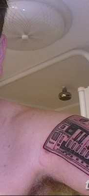 фото татуировка динамик и магнитофон от 11.10.2017 №046 — tattoo speaker — tatufoto.com