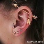 фото Пирсинг уха от 20.11.2017 №011 - Ear piercing - tatufoto.com