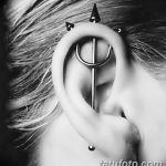 фото Пирсинг уха от 20.11.2017 №019 - Ear piercing - tatufoto.com