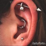 фото Пирсинг уха от 20.11.2017 №033 - Ear piercing - tatufoto.com