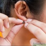 фото Пирсинг уха от 20.11.2017 №048 - Ear piercing - tatufoto.com
