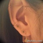 фото Пирсинг уха от 20.11.2017 №054 - Ear piercing - tatufoto.com