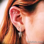 фото Пирсинг уха от 20.11.2017 №055 - Ear piercing - tatufoto.com