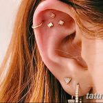 фото Пирсинг уха от 20.11.2017 №085 - Ear piercing - tatufoto.com