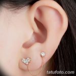 фото Пирсинг уха от 20.11.2017 №118 - Ear piercing - tatufoto.com