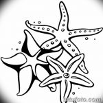 фото Эскизы тату морская звезда от 31.10.2017 №004 - Sketches of a starfish tattoo