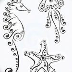 фото Эскизы тату морская звезда от 31.10.2017 №049 - Sketches of a starfish tattoo