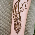 фото рисунок птица хной от 10.11.2017 №002 - drawing a henna bird - tatufoto.com