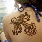 фото рисунок птица хной от 10.11.2017 №007 - drawing a henna bird - tatufoto.com