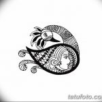 фото рисунок птица хной от 10.11.2017 №009 - drawing a henna bird - tatufoto.com