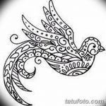 фото рисунок птица хной от 10.11.2017 №028 - drawing a henna bird - tatufoto.com