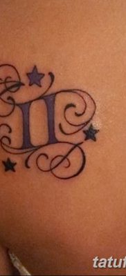 фото тату Близнецы от 28.11.2017 №015 — Tattoo Gemini — tatufoto.com