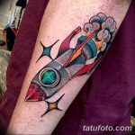 фото тату ракета от 08.11.2017 №031 - tattoo rocket - tatufoto.com