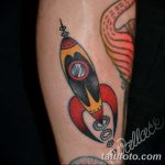 фото тату ракета от 08.11.2017 №035 - tattoo rocket - tatufoto.com