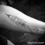 фото тату ракета от 08.11.2017 №044 - tattoo rocket - tatufoto.com