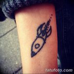 фото тату ракета от 08.11.2017 №046 - tattoo rocket - tatufoto.com