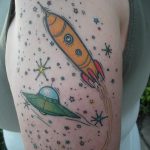 фото тату ракета от 08.11.2017 №048 - tattoo rocket - tatufoto.com