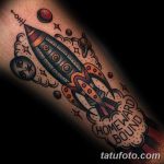 фото тату ракета от 08.11.2017 №055 - tattoo rocket - tatufoto.com