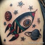 фото тату ракета от 08.11.2017 №060 - tattoo rocket - tatufoto.com