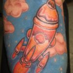 фото тату ракета от 08.11.2017 №064 - tattoo rocket - tatufoto.com